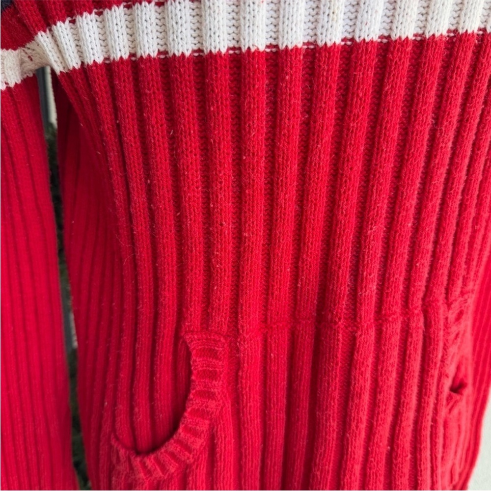 Vintage Ralph Lauren American Flag Sweater Hoodie Large USA - Picture 9 of 10